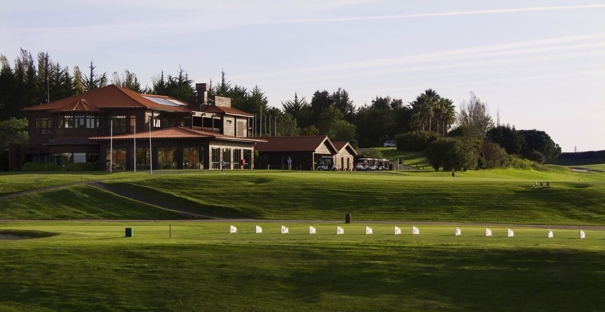 Clubhouse at Belas Golf Course near Lisbon in Portugal