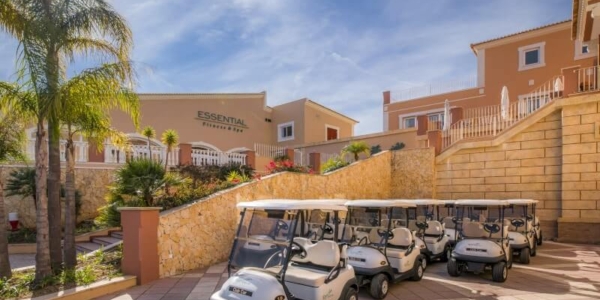 Buggy fleet parked at Boavista Golf Resort And Spa