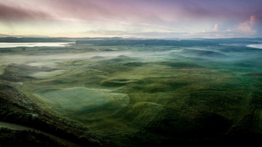 Mist over the golf course at Donegal golf club