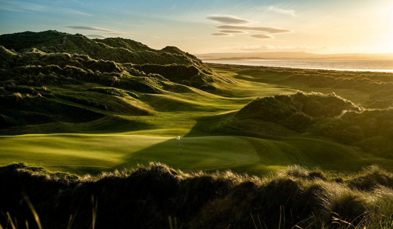 Sunset over Enniscrone Golf Club