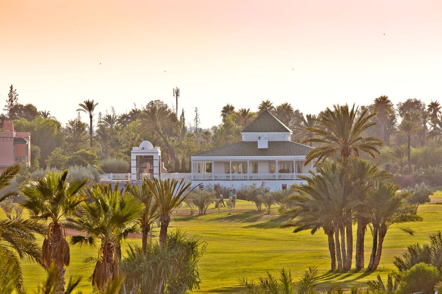 Club house at Golf Club Palmeraie Rotana in Morocco
