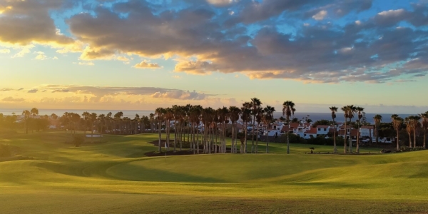 Sunrise at Golf Del Sur Golf Course in Tenerife, Spain