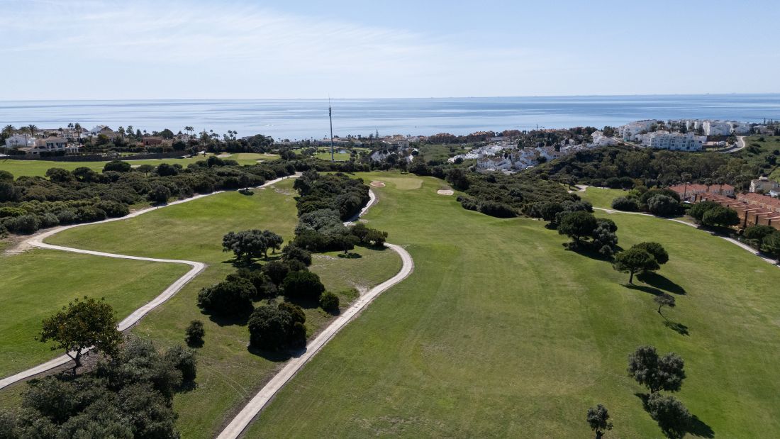 Buggy path running in parallel to the fairway at La Duquesa Golf Club