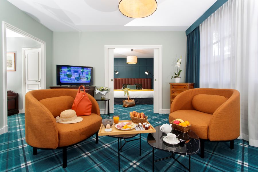 Deluxe room at Le Manoir Hotel in Le Touquet