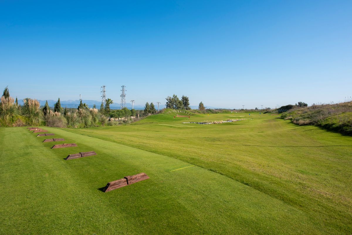 Driving range at Lykia Links Golf Club