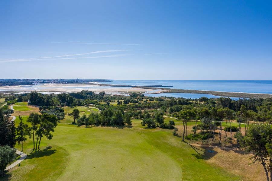 Large blue sky over green fairway at Palmares Ocean and Living Golf Club
