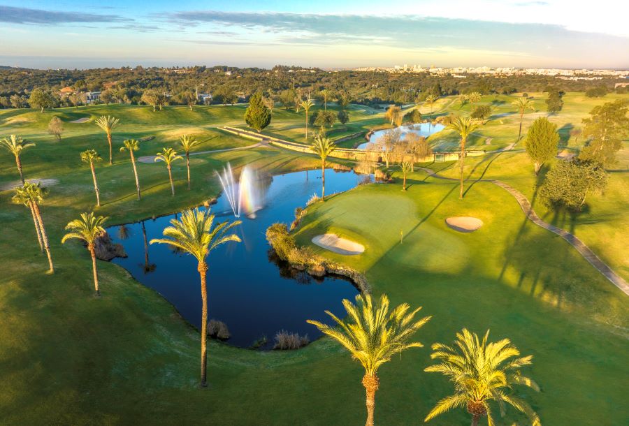 Water fountain at Pestana Gramacho golf course in the Algarve