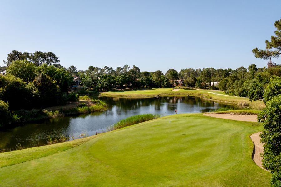Large lake next to the golf course in Portugal's Quinta Do Peru