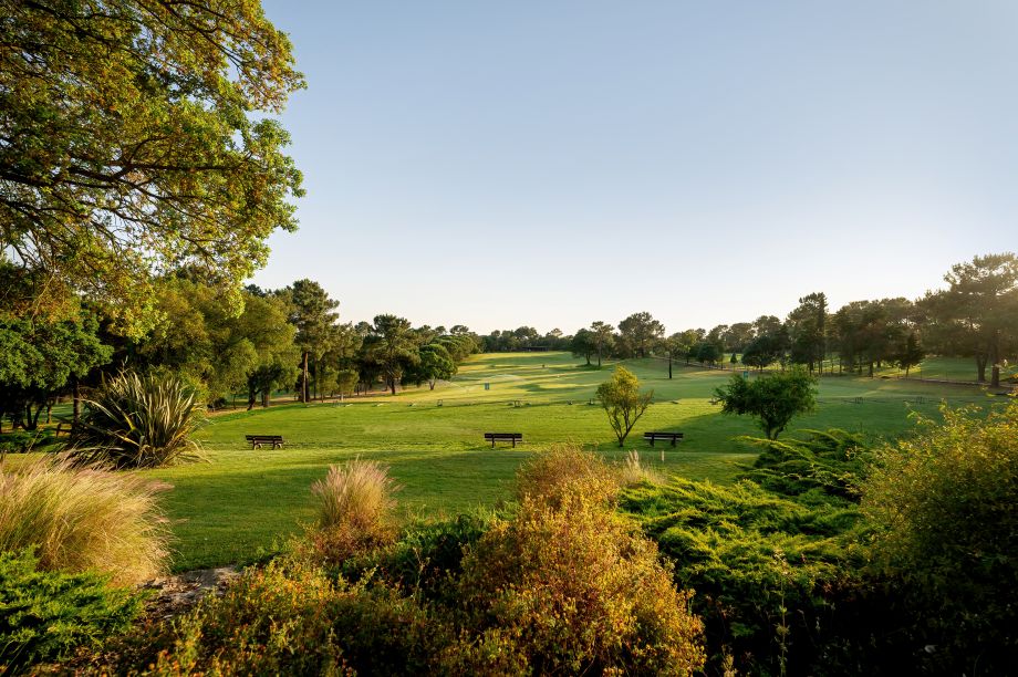 Blue sky over the golf course at Quinta Do Peru near Lisbon