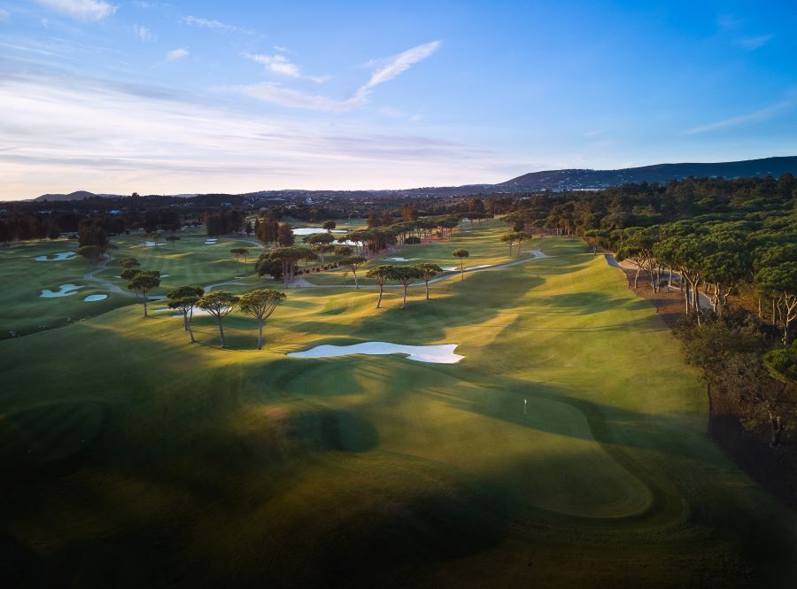Fairway and green at Laranjal course at Quinta Do Lago course in the Algarve