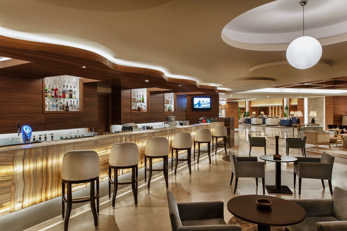 Bar stools at Sirene Golf Resort