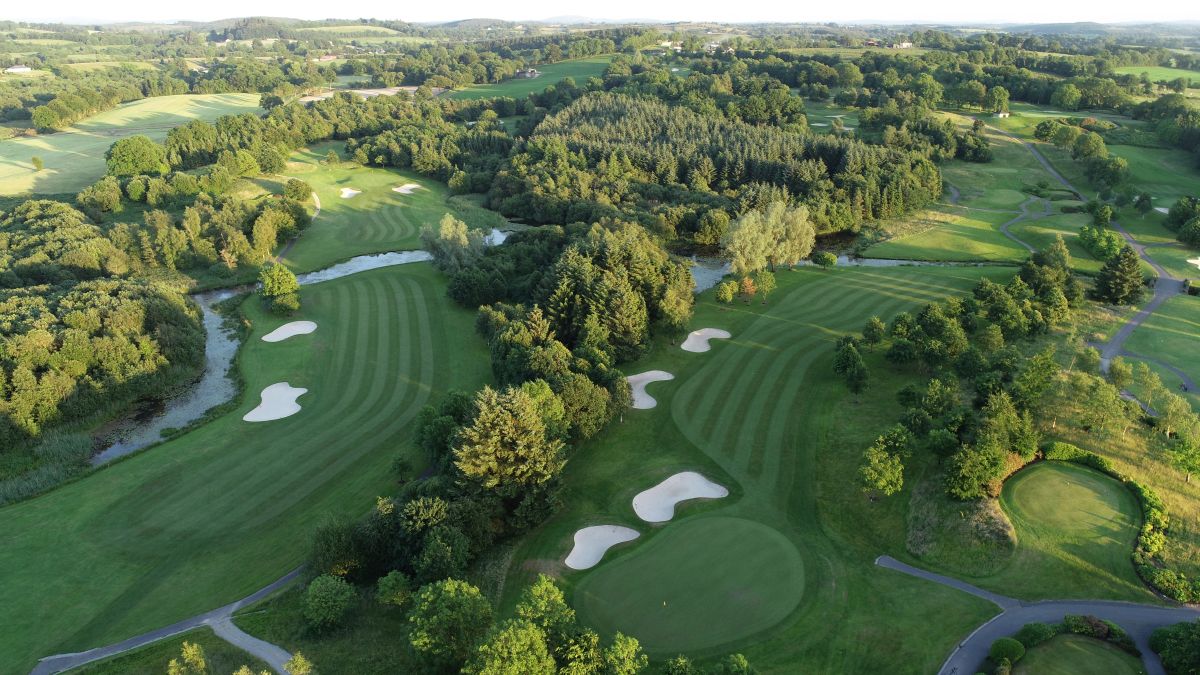 Stunning view of two holes at Slieve Russell Golf & Country Club in Ireland