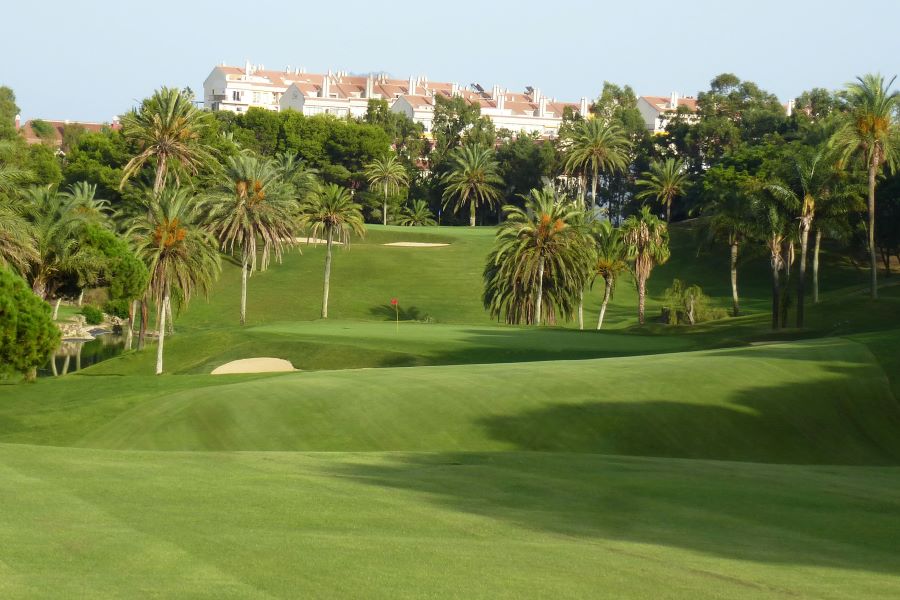 Apartments overlooking the fairways of Torrequebrada Golf Club