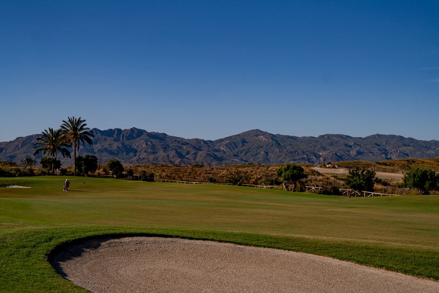 Sand bunker at Valle Del Este Golf Resort