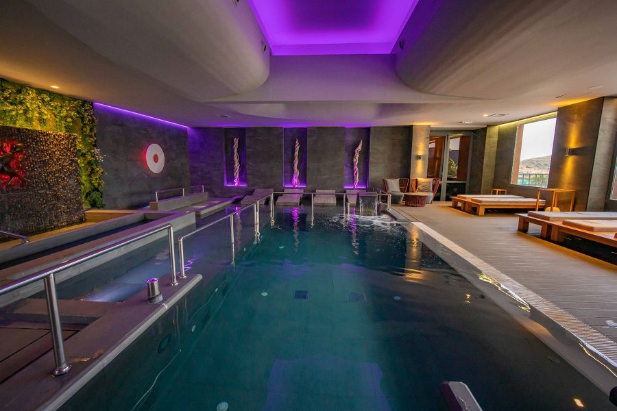 Indoor pool in the spa at Valle Del Este Golf Resort