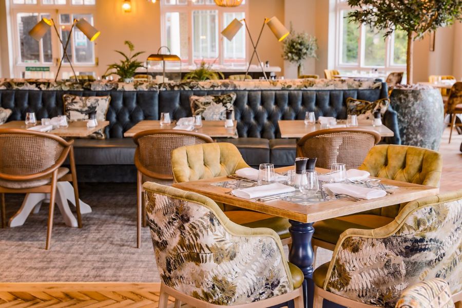 Table and chairs at Belton Woods Hotel, Spa And Golf Resort