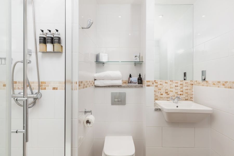 Bathroom with shower at Carnoustie Golf Hotel & Spa