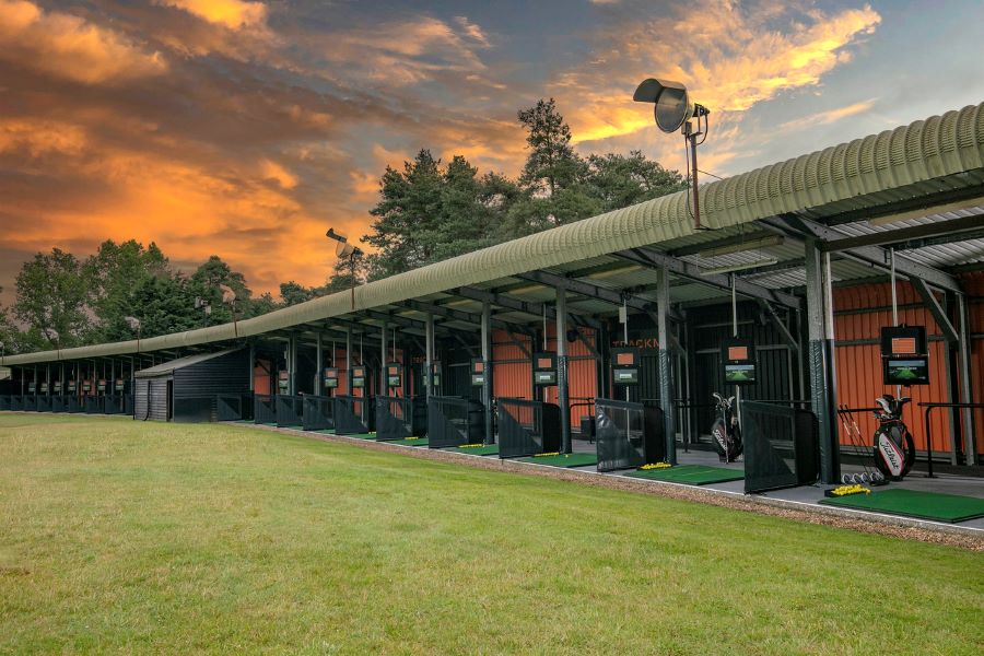 Driving range at the Academy at Dunston Hall Golf And Spa