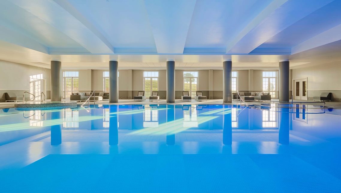Indoor swimming pool with Spa facility at Fairmont St Andrews in Scotland