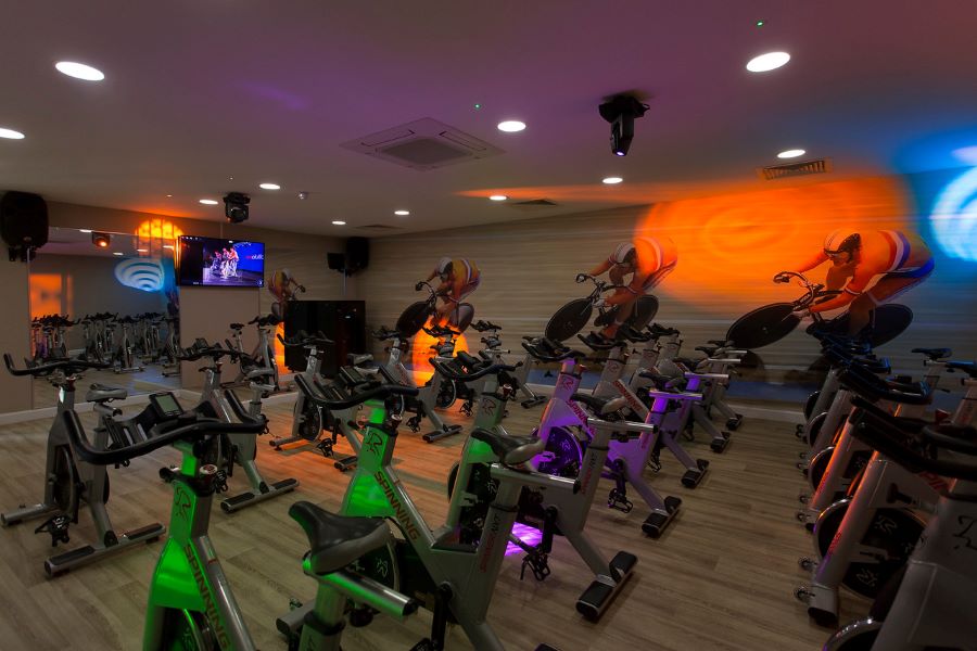 Spinning studio at Forest Pines Hotel, Spa And Golf Resort
