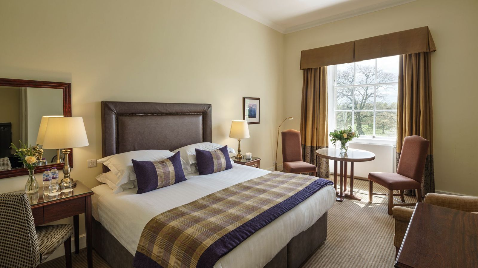 Macdonald Linden Hall bedroom with double beds