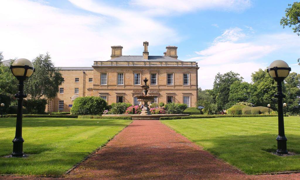 External view of Oulton Hall Golf Hotel And Spa and surrounding gardens