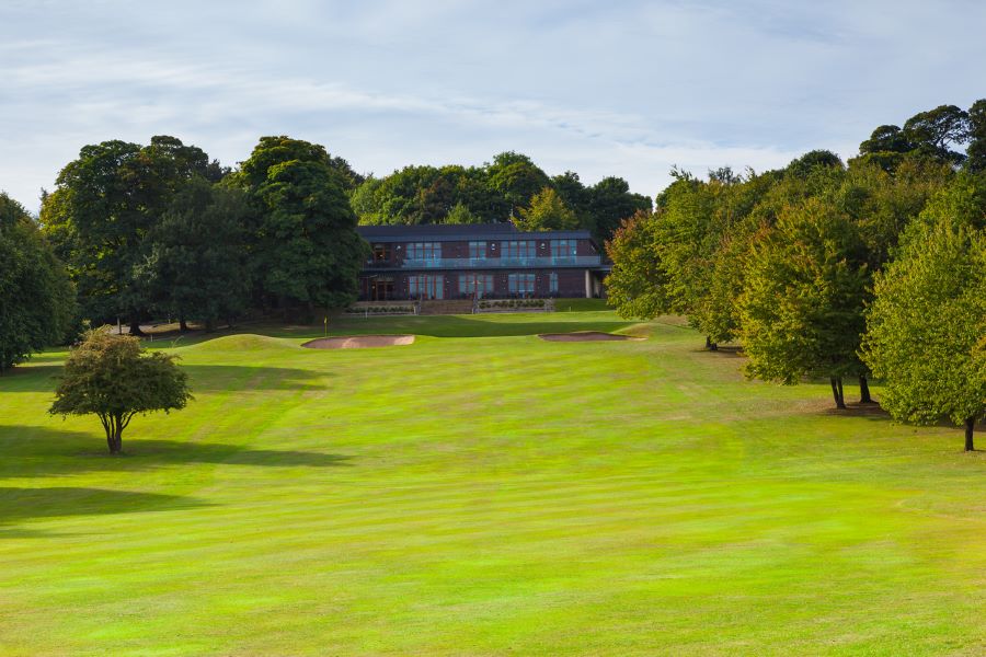 Fairway down towards the clubhouse at Oulton Hall Golf Hotel And Spa