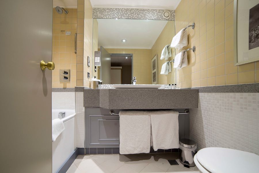Bathroom in classic room at Oulton Hall Golf Hotel And Spa