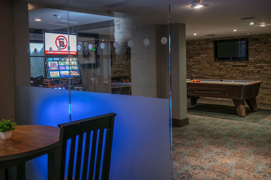 Pool table in bar area at Slaley Hall Hotel, Spa And Golf Resort