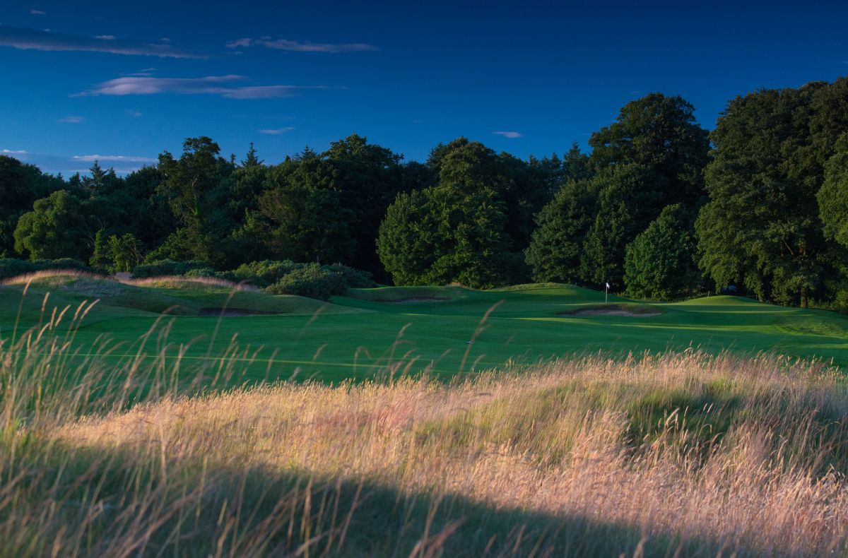 Large green trees protecting the course at Castlemartyr Golf Club, near Cork, Ireland