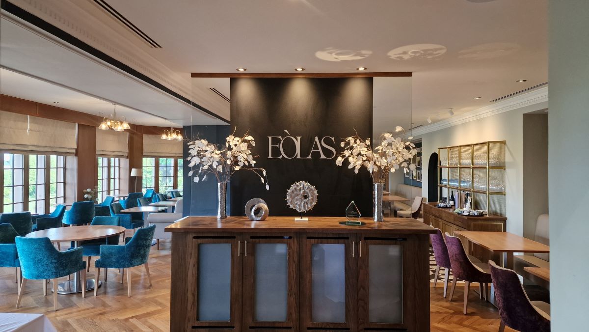 Eolas restaurant at Murrayshall Country Estate in Scotland