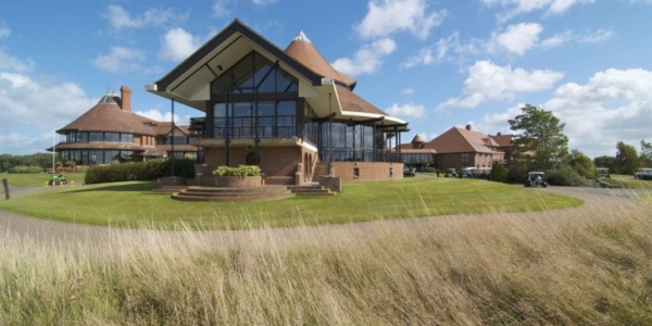 External view of East Sussex National overlooking the golf course