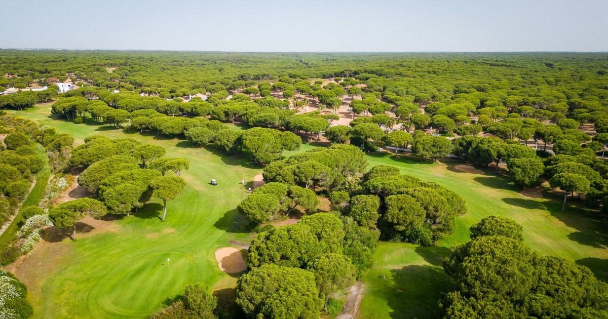 Tree lined fairways at Nuevo Portil Golf