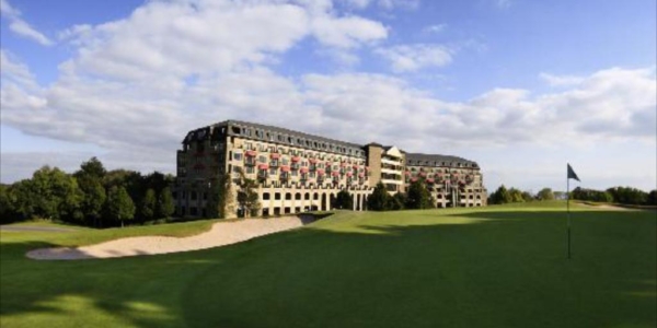 The five star Resort accommodation overlooking the golf course at Celtic Manor Golf Resort