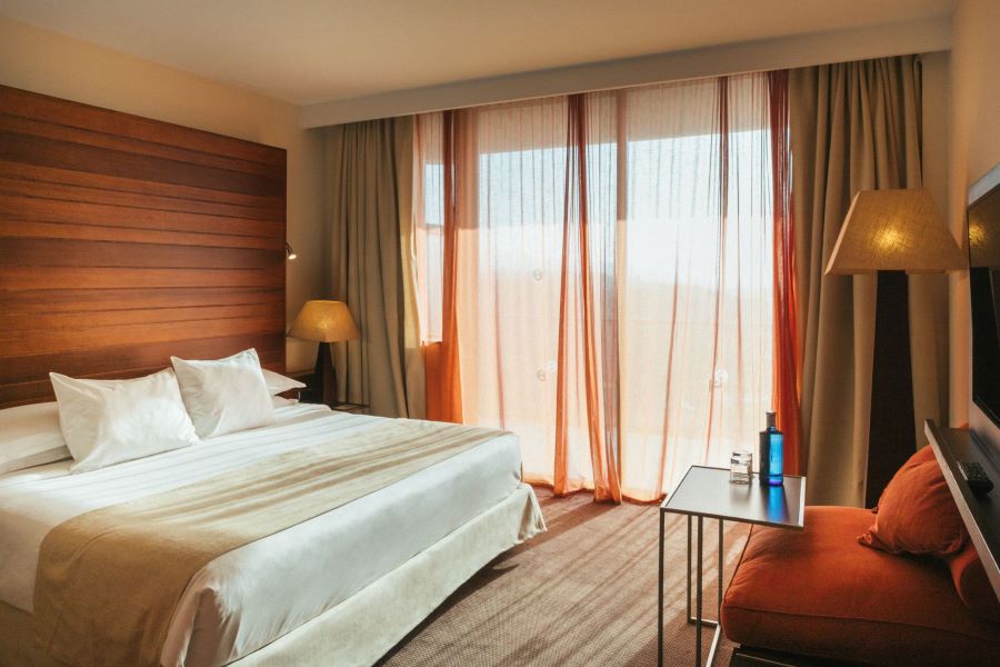 Bedroom with double bed at Salobre Hotel Resort And Serenity in Gran Canaria