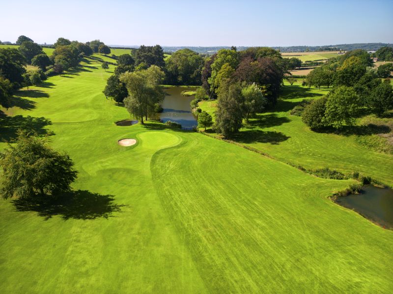 Lake by golf course at Delta Hotels by Marriott Breadsall Priory Country Club