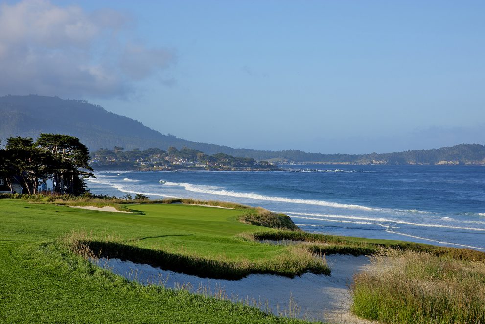 Great coastal views at Pebble Beach golf course