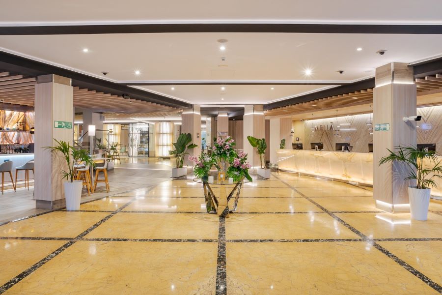 Reception and lobby area at Melia Alicante Hotel