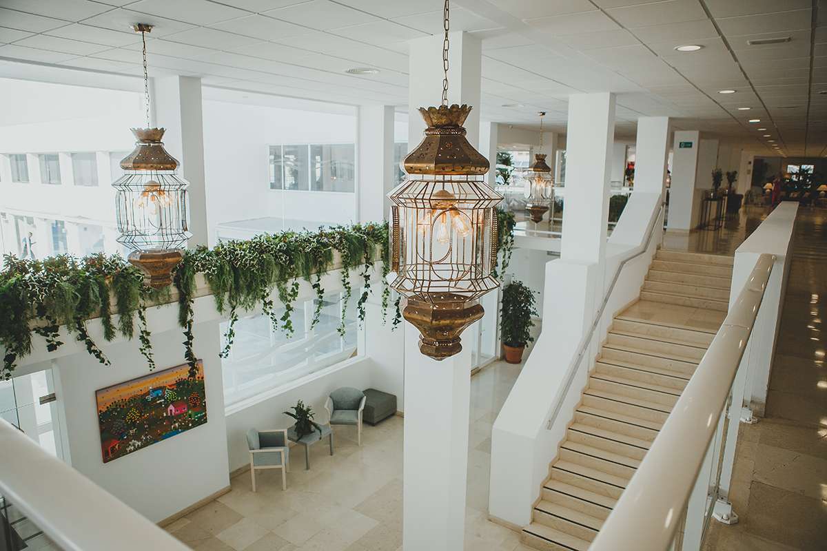 Lobby area of Hotel Alay in the Costa Del Sol