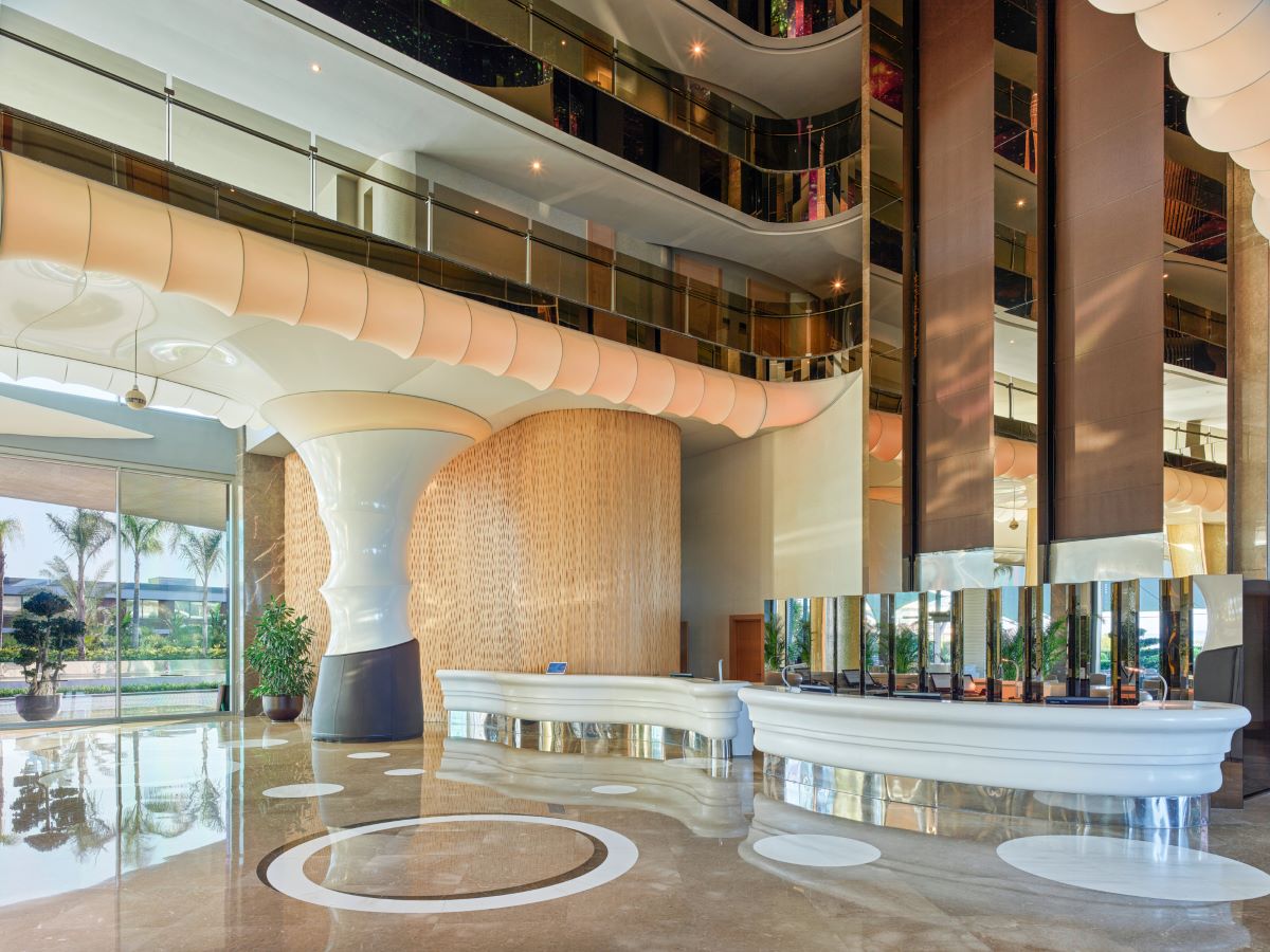 Lobby area through the entrance at Maxx Royal Golf & Spa