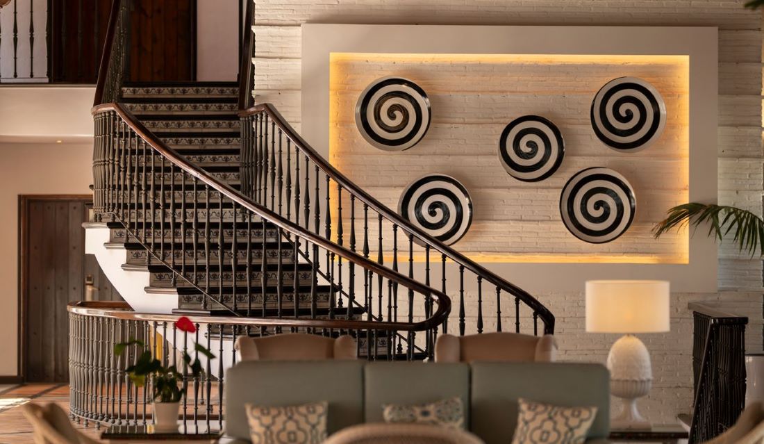 Stairs in lobby at La Cala Golf Resort