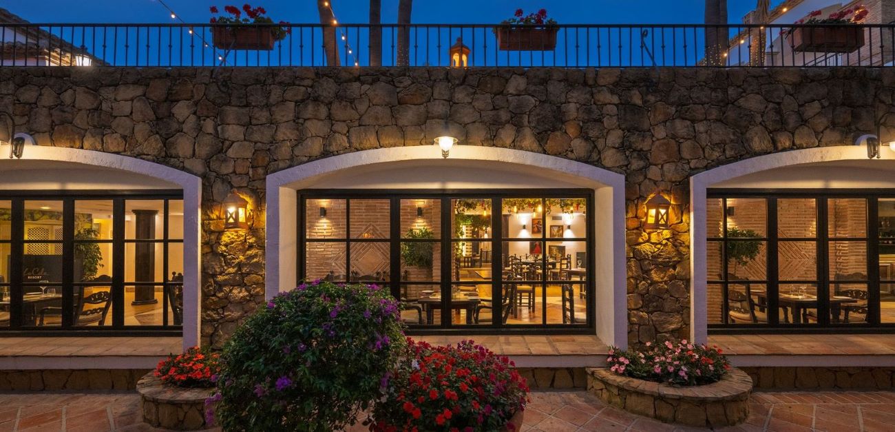 Window into restaurant at La Cala Golf Resort