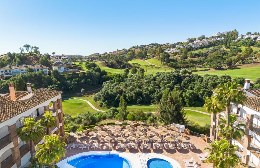 Swimming pool overlooking the golf course at La Cala Golf Resort