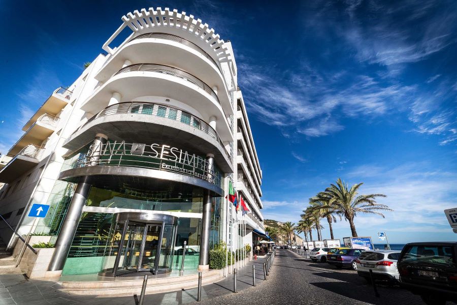 Exterior of Sana Sesimbra Hotel in Lisbon, Portugal