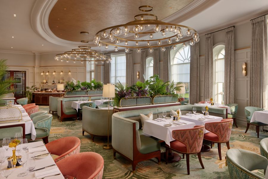 Restaurant with booths at The K Club resort