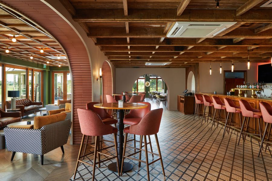 Restaurant with bar stools at The K Club in Ireland