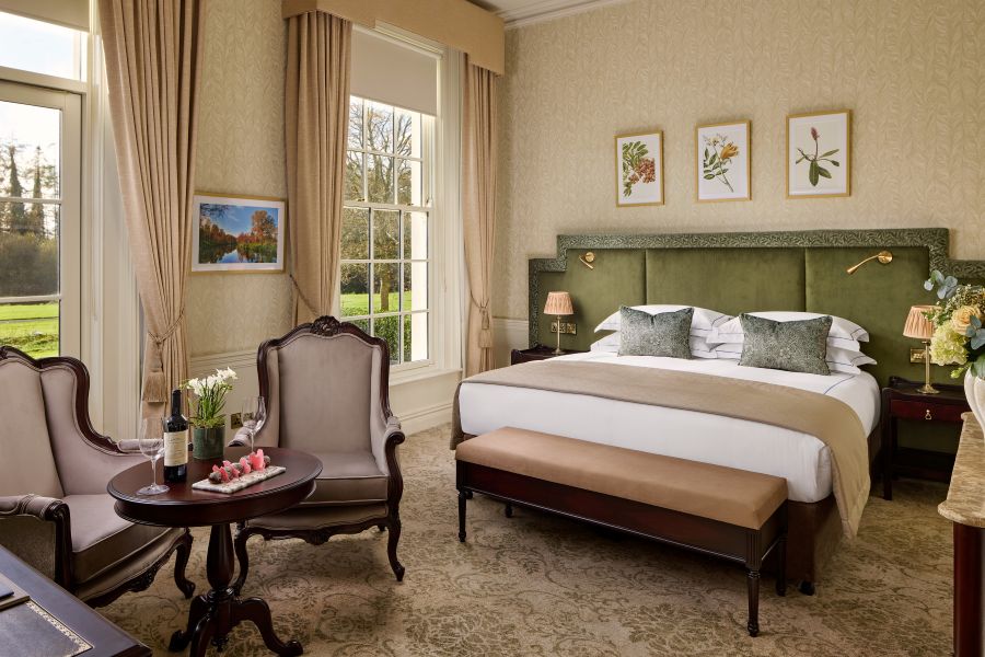 Bedroom at The K Club Hotel near Dublin, Ireland