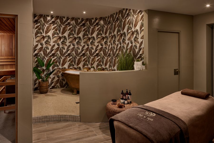 Spa at The K Club with treatment table