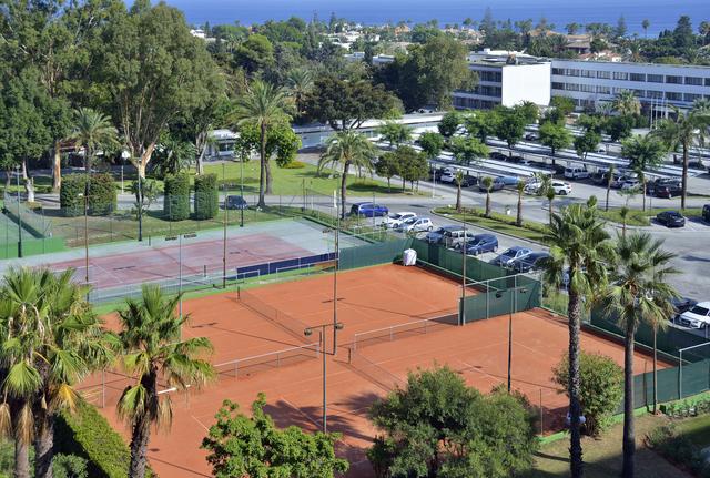 Tennis courts at Sol Marbella Estepona Atalaya Park by Melia