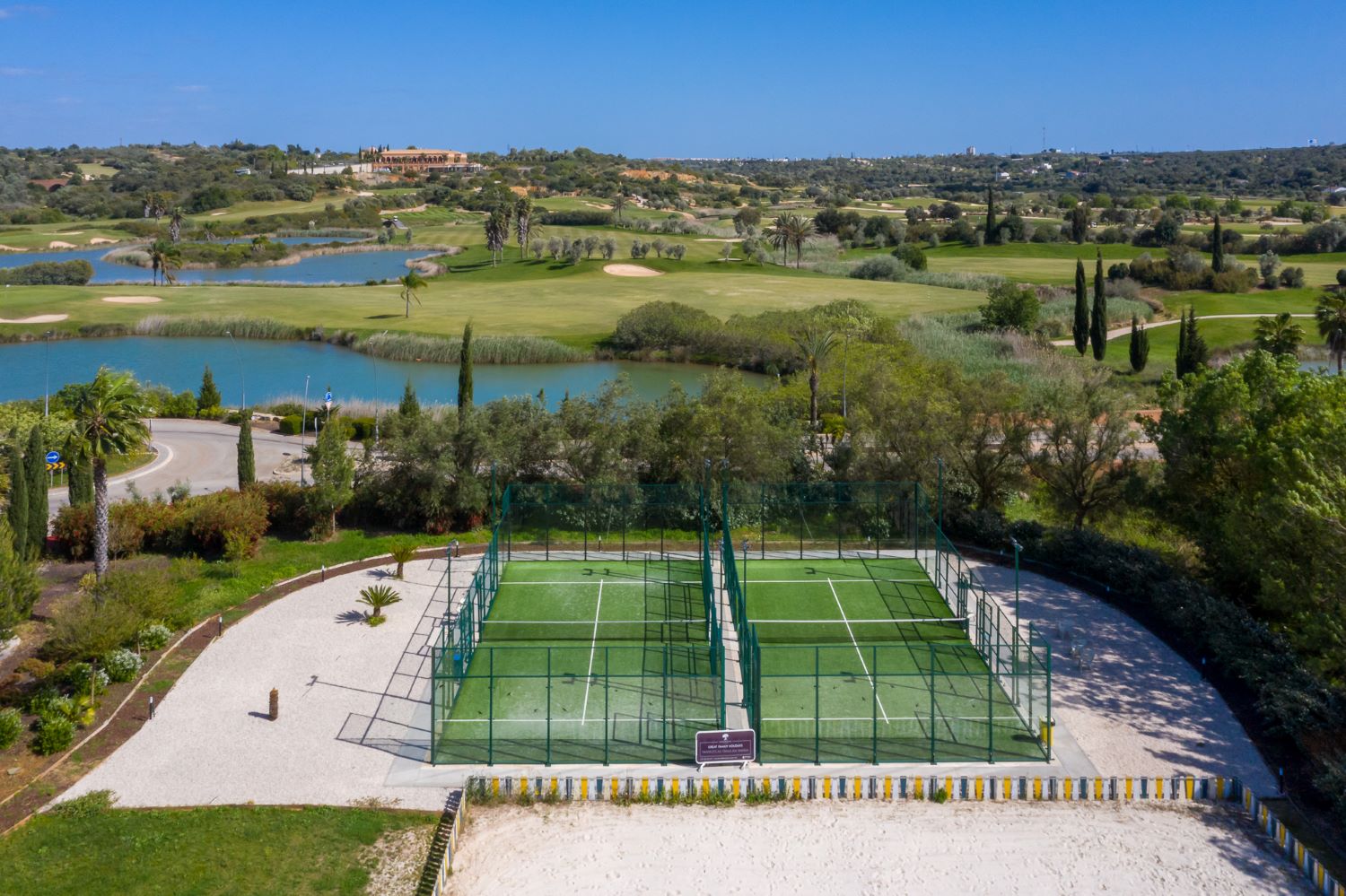 Padel tennis court at Amendoeira Golf Resort